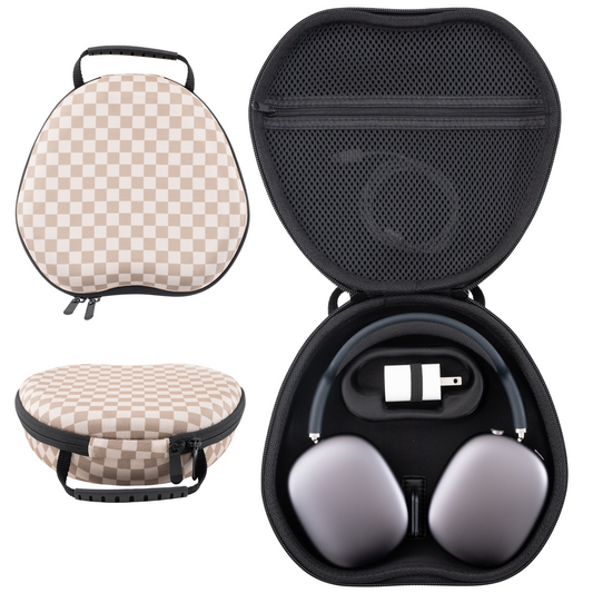 Sandy Checkers Airpods Max Hard Travel Case